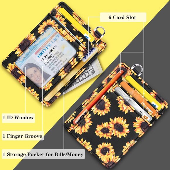 Wallet ID Card Holder for Women - Picture 5 of 7